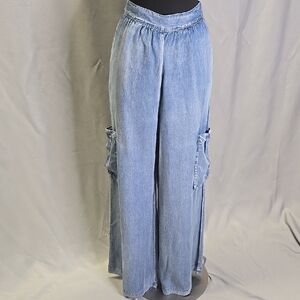 Mustard Seed Light Blue Denim Pants